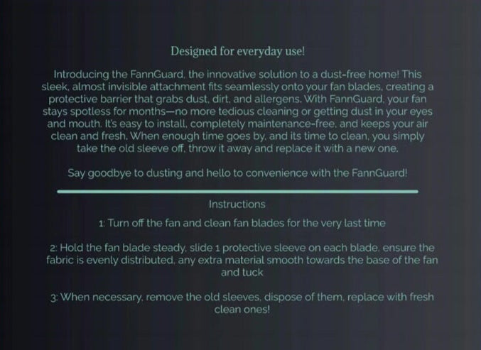 Fannguard- Ceiling Fan Sleeves